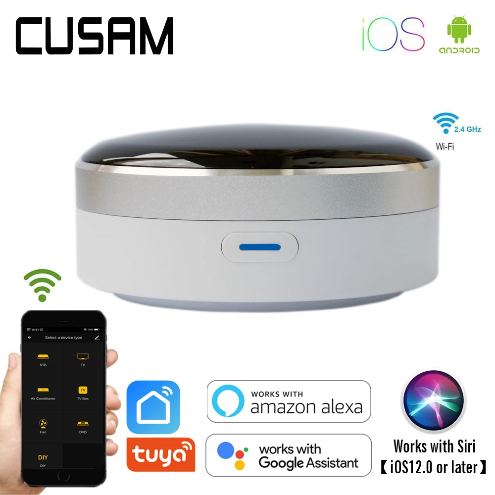 Smart Ir Controller Telecomando Wireless A Infrarossi Universale Smart Home Blaster Tramite L'App Tuya Funziona Con Alexa Google Home Siri