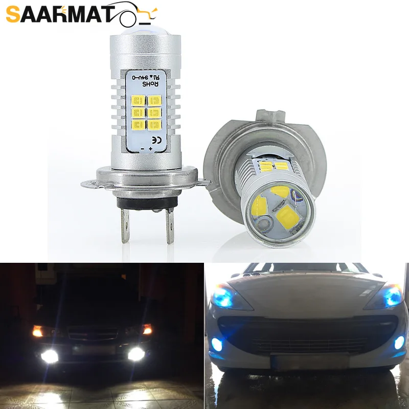 SAARMAT 2 * Led CANBUS без ошибок H7 противотуманный светильник + декодер для стайлинга