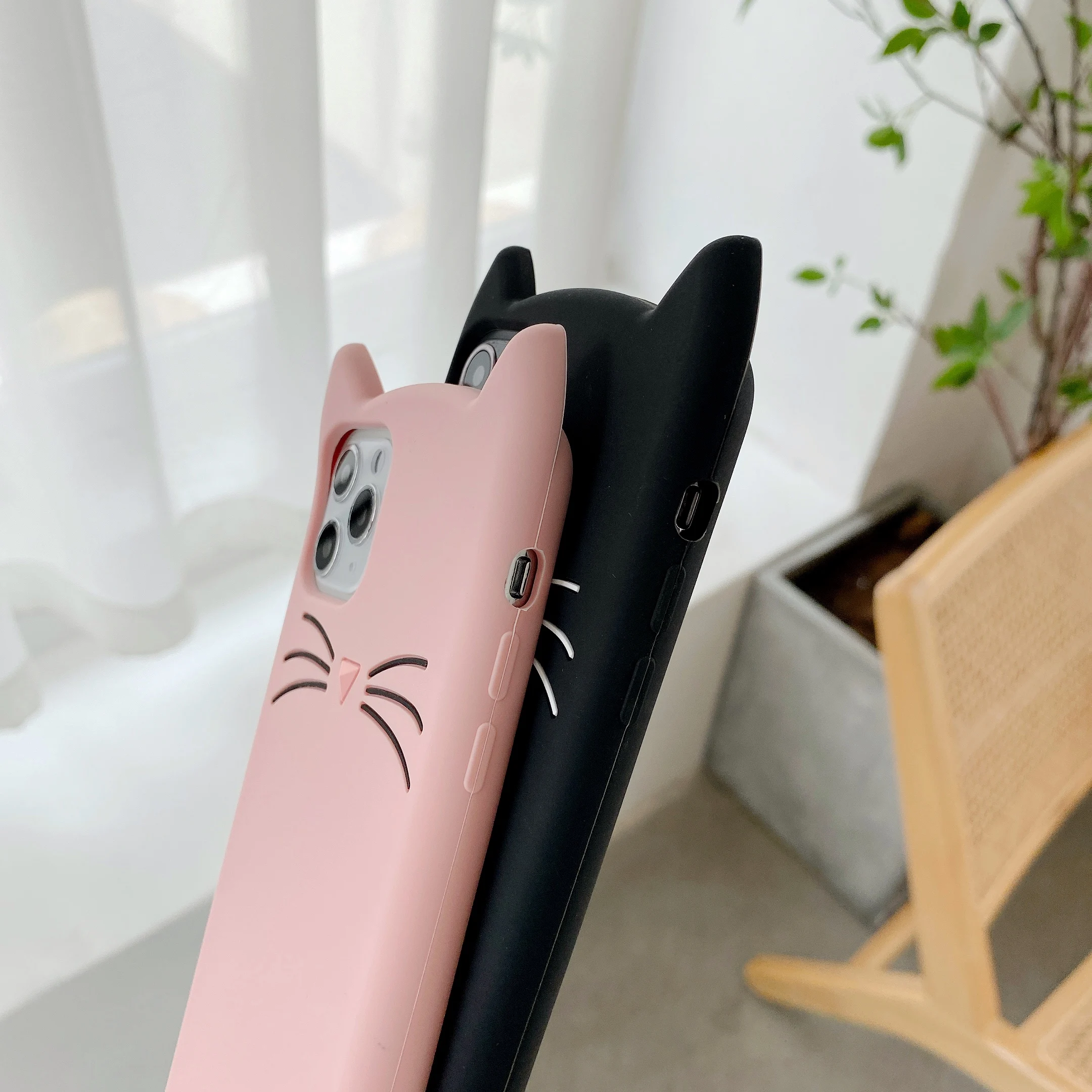 fall protection cute cat ear silicon