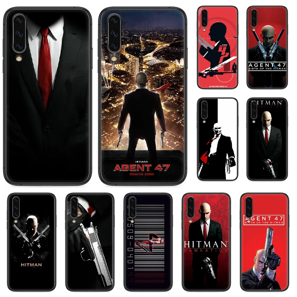 Киллер агент 47 убийца пистолет чехол для телефона Samsung Galaxy A 5 10 20 3 30 40 50 51 7 70 71 E S 4G 16
