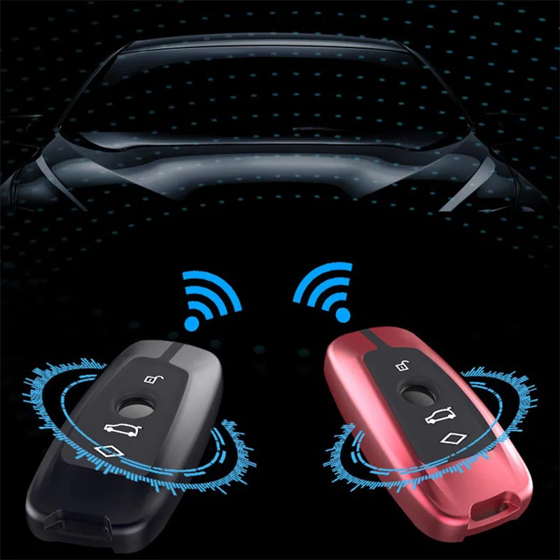 Alloy 3/4 Button Smart Remote Car Key Shell Fob For Bmw Cas4 F 3 5 7 Series E90 E92 E93 X5 F10 F20 F30 F40 Key Case Cover - - Racext™️ - - Racext 19