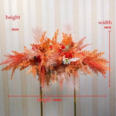 A3 Flone New wedding arrangement flower Artificial fake flowers row wedding stage arch backdrop flower decoration road guide floral - Цвет: A3