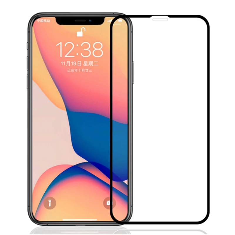 9H закаленное стекло для iPhone 11 13 12 Pro Xs Max X s r 6 6S 7 8 Plus Xr Защита экрана Mini полное