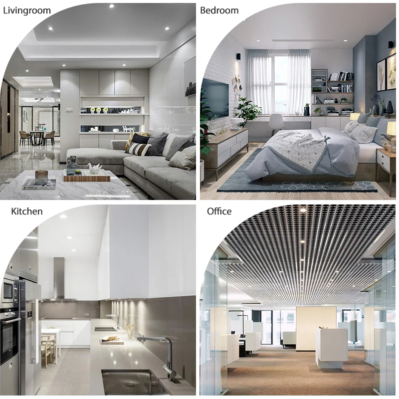 LED downlight spotlight 18W 15W 12W 9W 5W AC 220V 230V 240V warm cold white recessed for bedroom kitchen