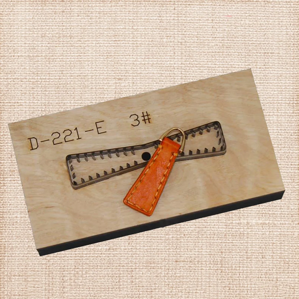 

Lychee Life Zipper Leather Cutting Die Leathercraft Wooden Dies Cutter DIY Leather Hanfcraft Tool Accessory