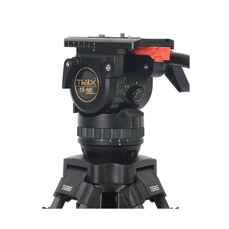 US $645.01 TRIX TSN6T Carbon Fiber Video Camera Tripod Kit W Fluid Head Load 7KG Professional Tripod For Video Camera Film Camera