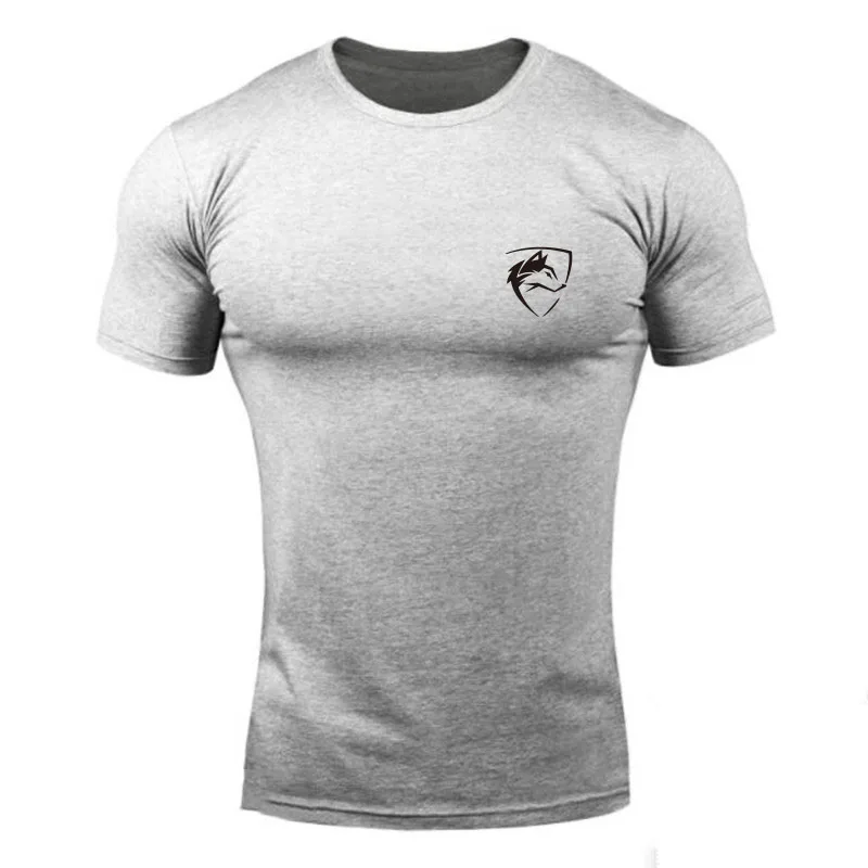 ALPHALETE брендовая мужская футболка для фитнеса, облегающие рубашки с коротким рукавом, хлопковая одежда, модная футболка с круглым вырезом и принтом