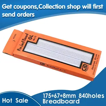 

840 holes Breadboard GL-12 175*67*8mm tunnel plates wildcard platrs can be spliced combination