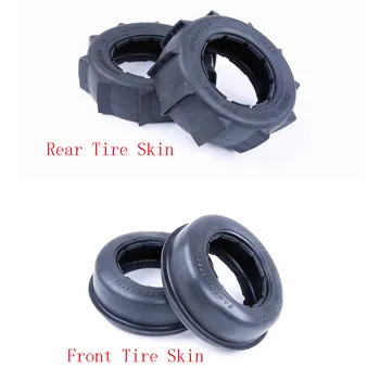 フロント & リア砂タイヤスキンセットのため1/5 hpi rovan kmバハ5トン5sc rc車の部品