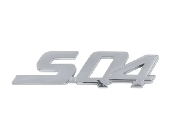 Pour Maserati Ghibli Quattroporte Levante autocollant de calandre avant emblème de gril Badge Chrome autocollant accessoires de voiture capot Logo 1 pièce
