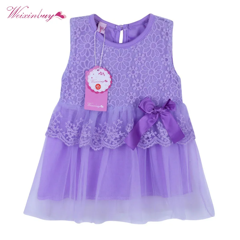 От 0 до 2 лет летний кружевной жилет в подарок платье для девочек Хлопковое платье для маленьких девочек детская одежда детская праздничная одежда для девочек
