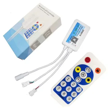 

SP601E ws2811 ws2812 sk6803 Music Controller Mic Dual Signal Addressable Pixels Rf remote Bluetooth LED RGB Strip IOS DC5V-24V