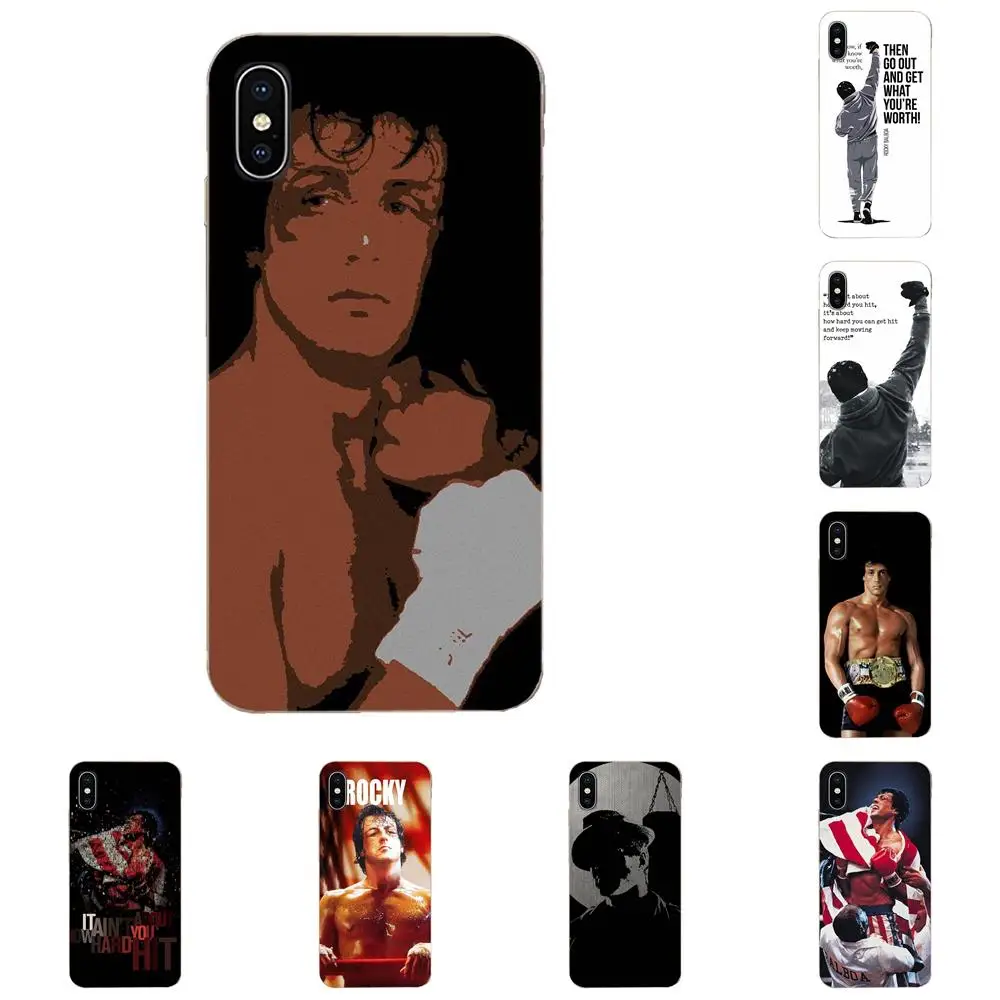 Мягкий чехол для телефона Rocky Balboa 4 Xiaomi Redmi Note 8 8A 8T 10 K30 5G Motorola Moto G G2 G3 G4 G5 G6 G7
