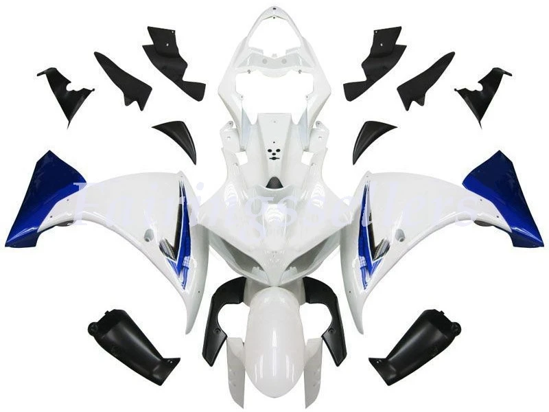 YZF-R1 White Blue Black R1 (2009-2012)