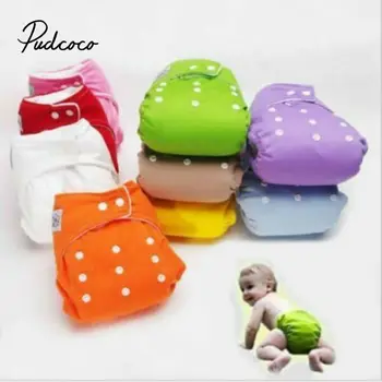 

pudcoco 2020 New Adjustable Reusable Baby Diapers Infant Boys Girls Cloth Diapers Soft Covers Washable Nappies New Years