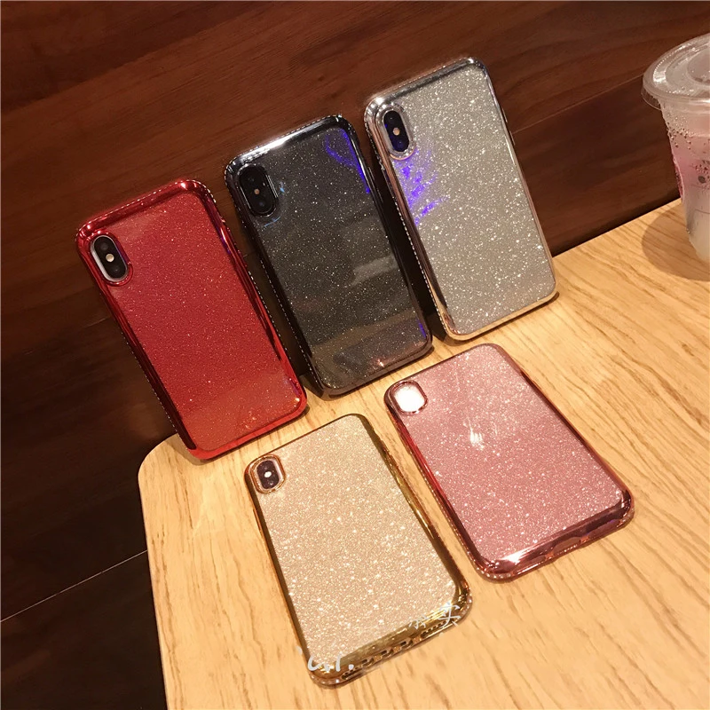 Блестящий Мягкий чехол из ТПУ для Samsung Galaxy A10 A20 A20E A30 A40 A50 A60 A70 M10 M20 M30 2019 | Мобильные