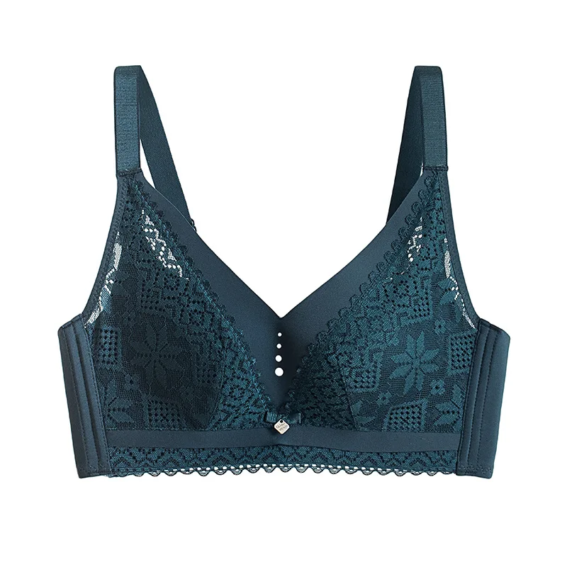 Lingerie natural latex bigger sizes new fund of 2020 autumn winters is thin cup without rims gather lace | Женская одежда