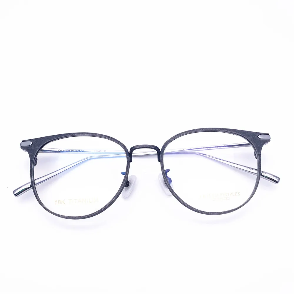 

Belight Optical Brand Design 18K Titanium Retro Spectacle Frame Men Women Prescription Eyeglasses Optical Eyewear FN-16