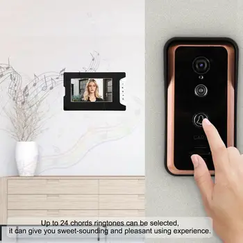 

1V2 7-inch Access Control System Intercome with Electronic Lock Open Door Button 100-240V doorbell door phone