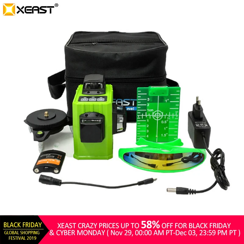 Xeast XE-61A 12 linii 3D zielony laser poziom 360 samopoziomujący poziomy pionowy krzyż laserowy poziomica laserowa nivel wiązka laserowa poziomica laserowa Xeast XE-61A 12 linii 3D zielony laser poziom 360 samopoziomujący poziomy pionowy krzyż laserowy poziomica laserowa nivel wiązka laserowa poziomica laserowa