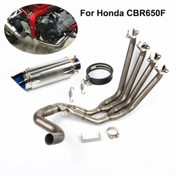 

For Honda CBR650F Motorcycle Full System Exhaust Muffler Tail Tube Front Link Pipe Header Connect Pipe