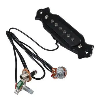

Magnetic acoustic pickup for guitar Black