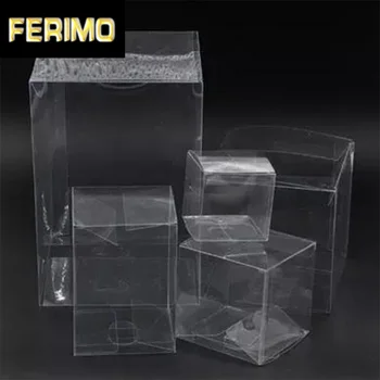 

New 5PCS Clear PVC Box Packaging boxes Wedding Christmas Gift Box Small Transparent Plastic Gift Boxes Square Retail 40 Sizes