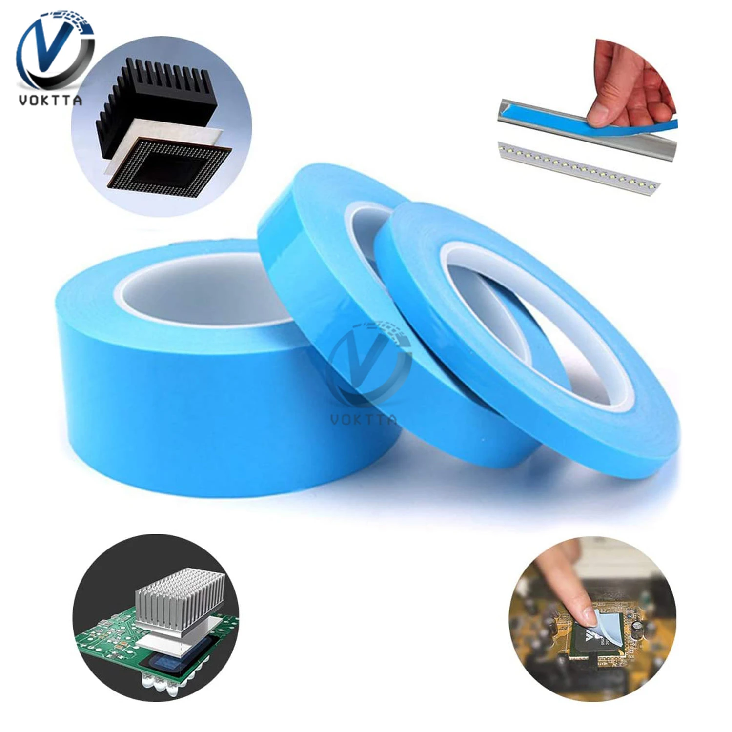 25 Meter/Roll 8mm 10mm 12mm 15mm Width Double Sided Adhesive Super