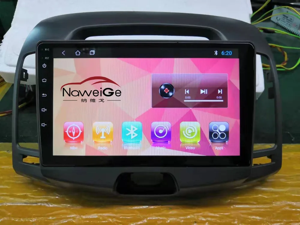 NaweiGe 9 дюймов Android сенсорный экран аудио стерео для hyundai Elantra 2007-2011 Автомобильный dvd мультимедиа для hyundai Elantra радио
