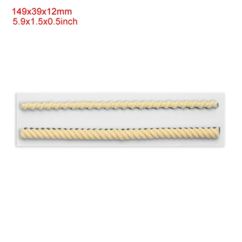 

Braided Rope Cake Edge Cake Edge Decoration Tool Pearl Silicone Mold Fondant Mold Cake Decorating Tools Chocolate Gumpaste Mold