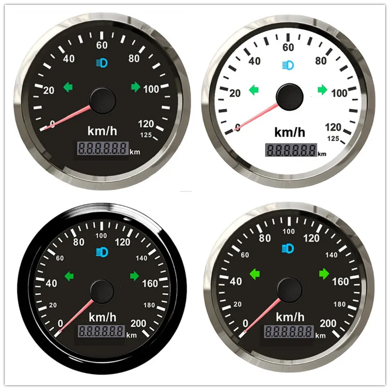85 мм GPS Спидометр 125/200 км/ч с антенна для мотоцикла гоночный автомобиль