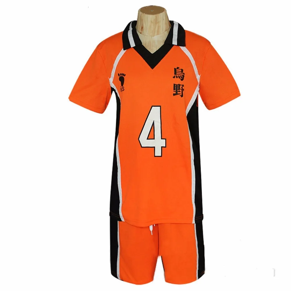 Haikyuu Cosplay Костюм Karasuno старшеклассный волейбольный клуб Хината Shyouyou Спортивная Трикотажная форма