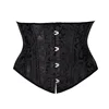 22cm Short Torso 24 Spiral Steel Boned Corset Floral Slimming Waist Shapewear Jacquard Underbust Corset Sexy Gothic Busiter 8130 ► Photo 1/6