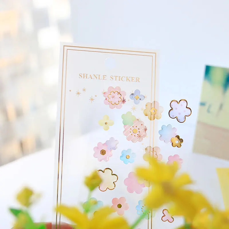 1PCS Stickers on A Laptop Gold Foil Crystal Drop Sticker Diamond 3D Waterproof Stickers Decorative Writings DIY Phone Case E