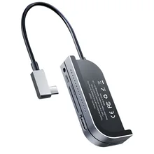 Высокая эффективность 3,5 мм Aux Портативный USB 3,0 HDMI адаптер Тип C хаб передачи данных Мини офис 6 в 1 домашний планшет ноутбук