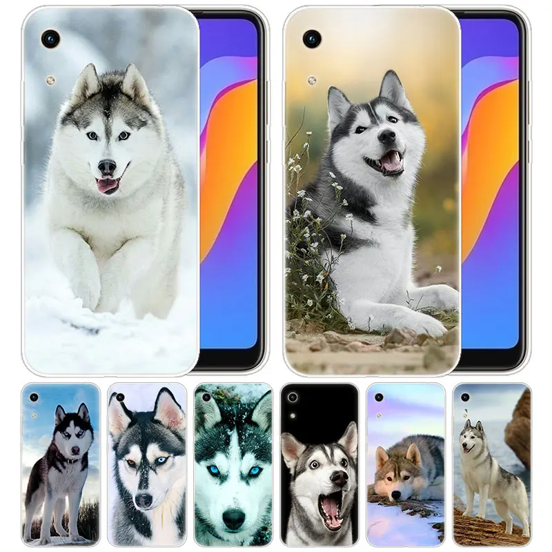 Силиконовый чехол для Alaskan Malamute Siberian husky dog Huawei Honor 9X 8A 7A 20 Pro 7X 8X 7S 8S 8 9 10 Lite View 20i 10i Play |