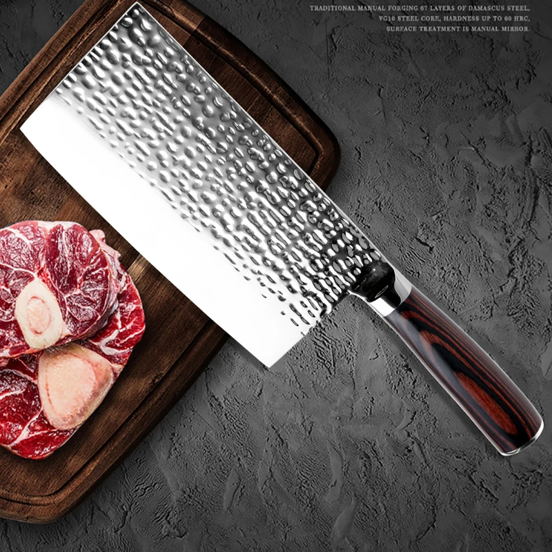 5CR15 Stainless Steel Chef Knife Forging Anti-stick Sharp Cleaver Fish Vegetable Chinese Kitchen Household Cooking Tools | Дом и сад