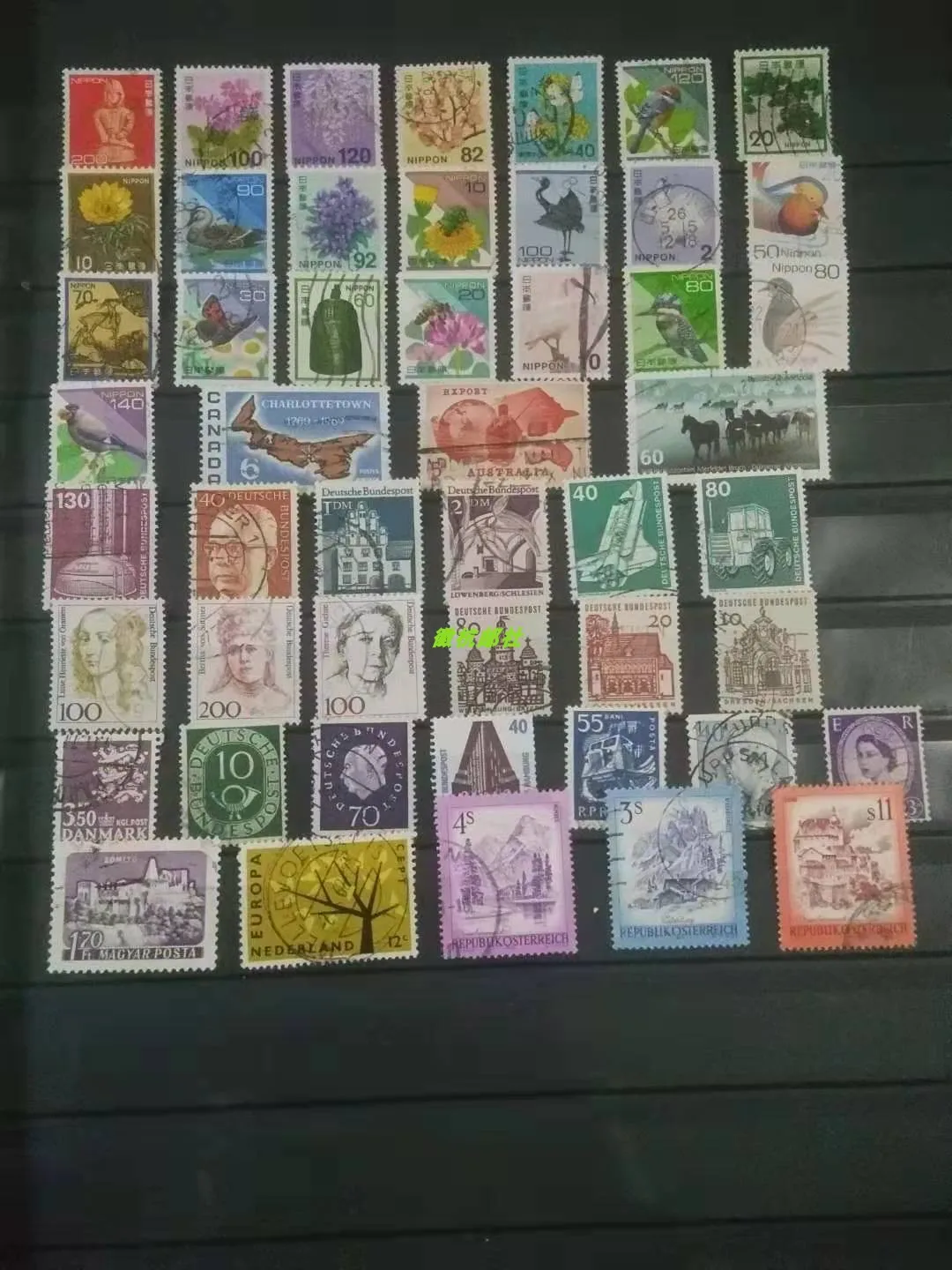 100 Different Postage Stamps For Scrapbooking Real Stamped Stamps For Scrapbooking Stamps Craft Supplies - 2