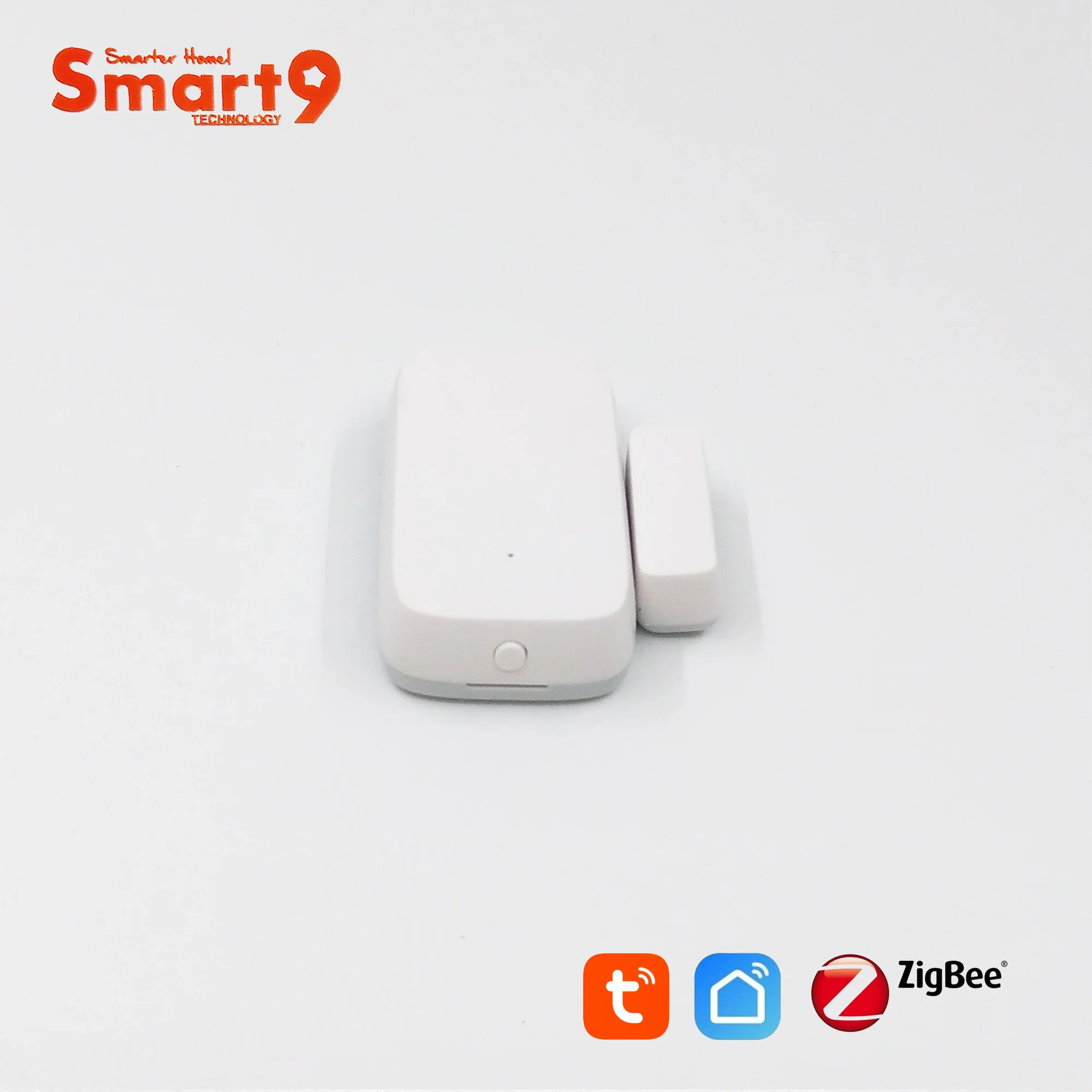 Датчик Контакта для окон и дверей Smart9 ZigBee работает с TuYa Hub дистанционным