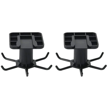 

Kitchen Gadgets 360° Rotating Wall Hooks Bath Accessories Wall Mounted Hanger (Black)