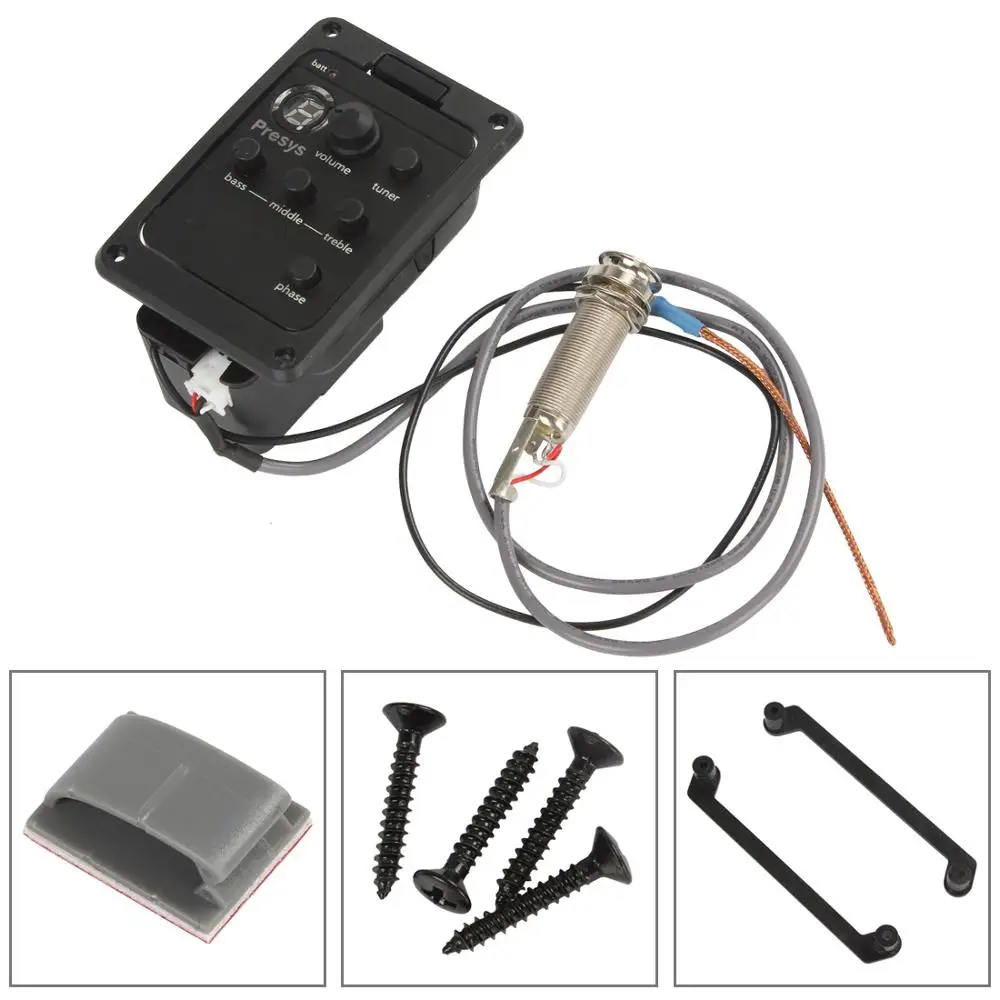 Presys 101 Акустическая классическая гитара Пикап тюнер Preamp эквалайзер Пикапы 1 год