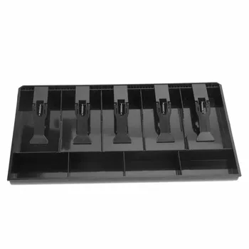 

Classified ABS Cash Drawer Coin Register Bank Market Practical Money 5 Grids Hotels Free Take Insert Tray Storage Store