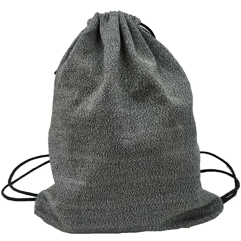 

Draw String Backpack with Travel Light Bean Bag Folding Large Backpack Bags Cut-Proof Cloth Protection Bag