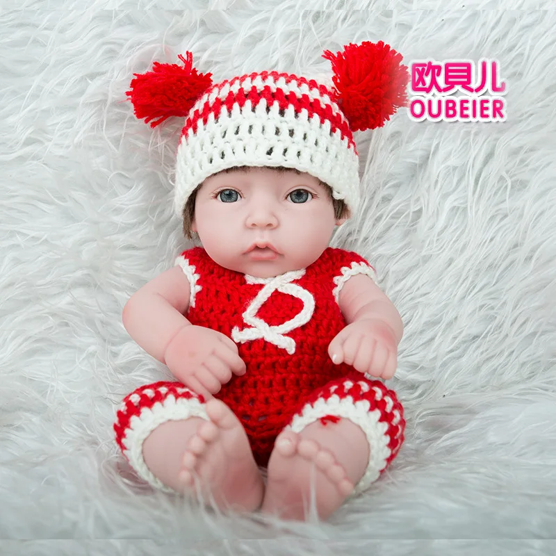 

bebes reborn doll 28cm soft silicone reborn toddler baby dolls com corpo de silicone menina Christmas surprice gifts lol doll
