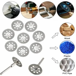 Diamond Coated Saw Blade Grinding Rotary Cutting Cut Off Blade Wheels Disc Kits For Cutting Metal Stone Wood Plastic