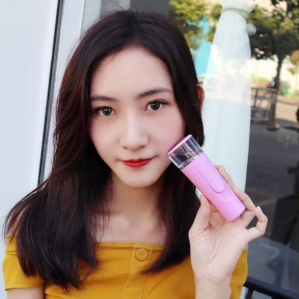 Handheld Mini Portable Beauty Apparatus Nano Humidifier Charging Mini Steamed Face Humidifier Portable Size 3