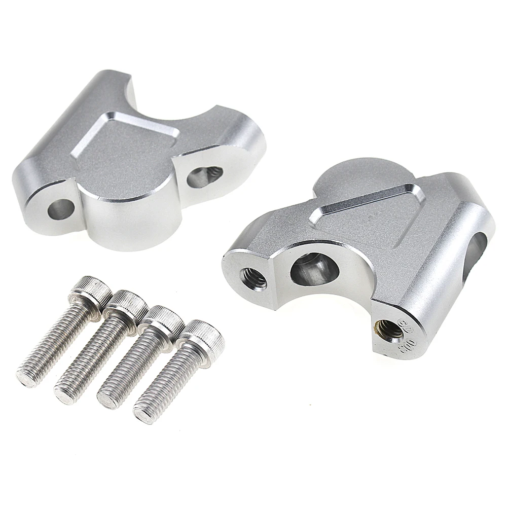 2PCS 32mm CNC Machining R 1200 GS R1200 GS Handlebar Risers Bar Clamp Extend Adapter with Bolts for BMW ADV- R1200GS LC