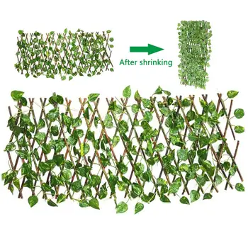 

Wooden Fence Durable Retractable Simulation Fence Outdoor Garden Decoration Fence Simple Installation High Quality Newer