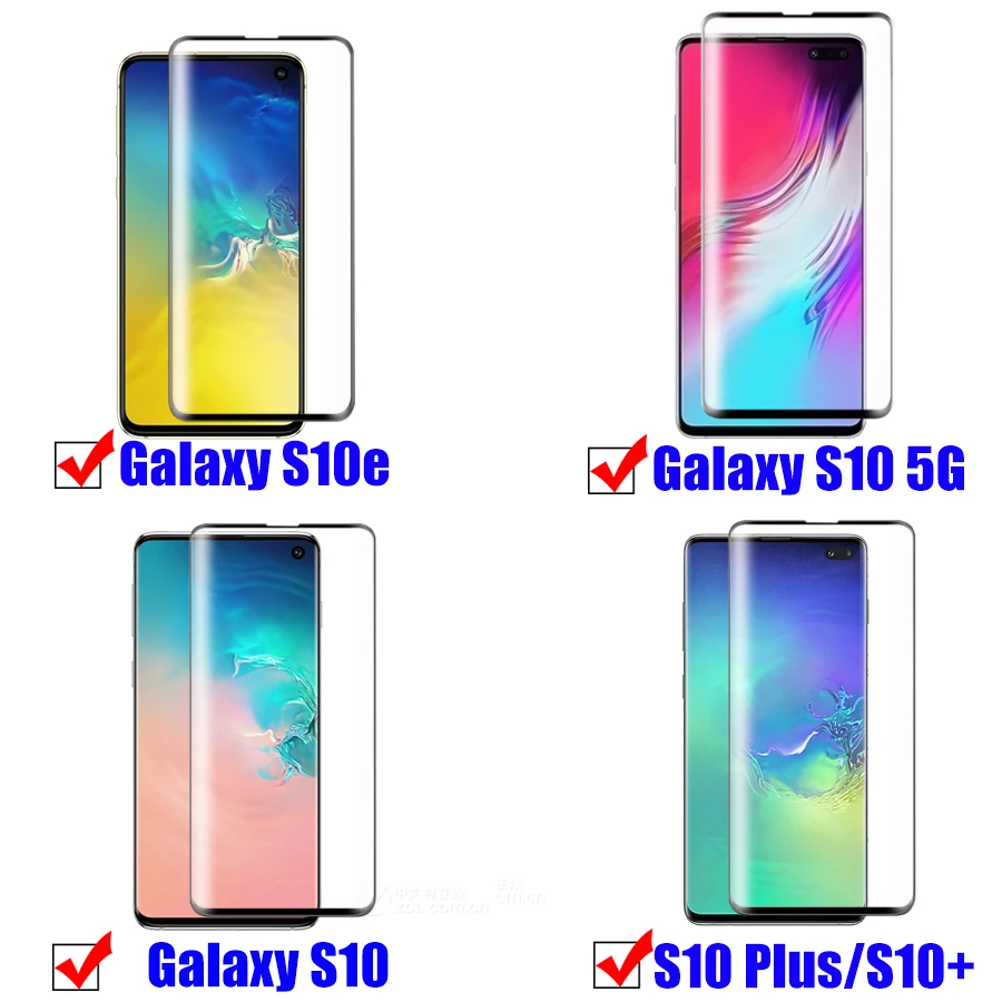 Закаленное стекло S10 plus для sumsung galaxy s105g Защитная пленка для экрана 3D s10plus 10s 10e закаленное стекло s10e s10lite
