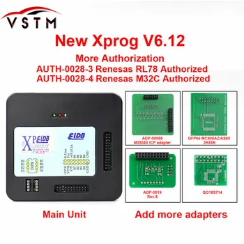 

Xprog 6.12 XPROG-M V6.12 V5.84 V5.74 V5.55 XPROG Box Auto ECU Chip Tuning Programmer Black Metal Box XPROG-M